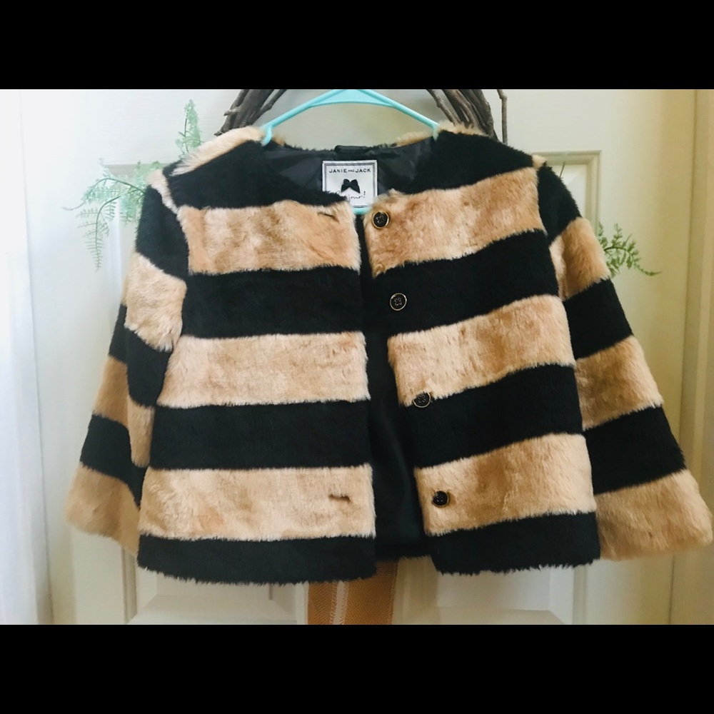 Janie & Jack Fur jacket-Excellent condition